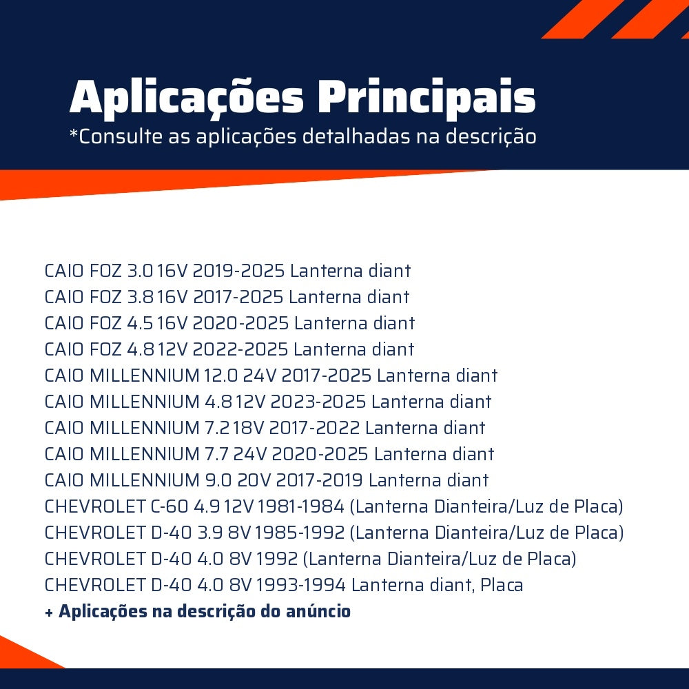 10 Lâmpadas Amarela 24V 5W - Teslla - T2825V - (6)