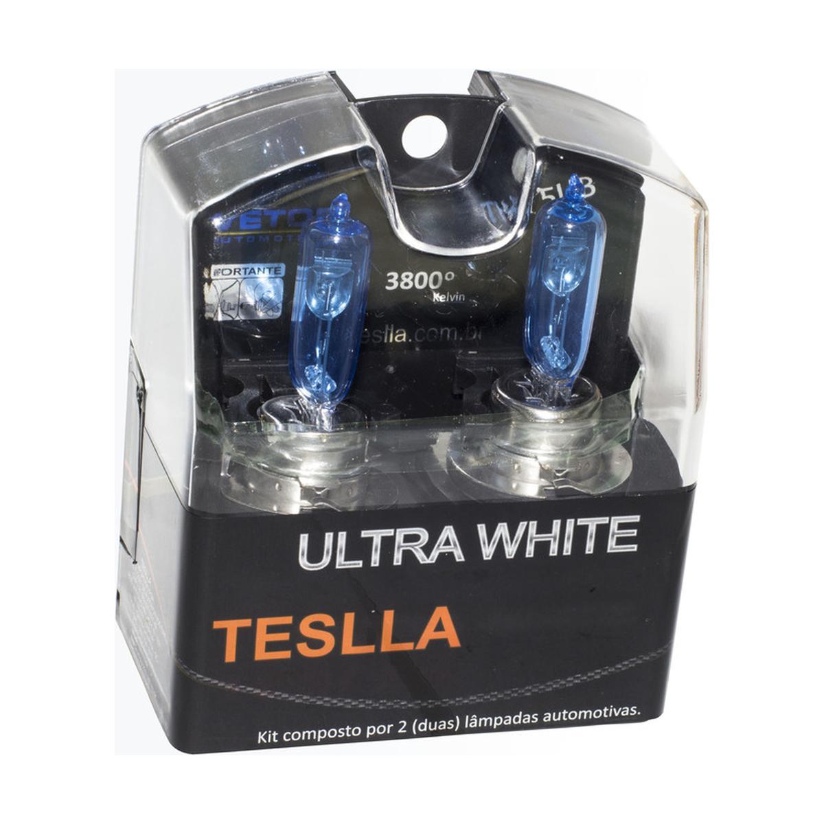 Par Lâmpada Halógena Ultra Branca 12V 55/15W - Teslla - Th15Ub - (1)