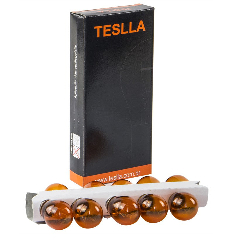 10 Lâmpadas Âmbar 12V 21W - Teslla - T1141Aab - (1)