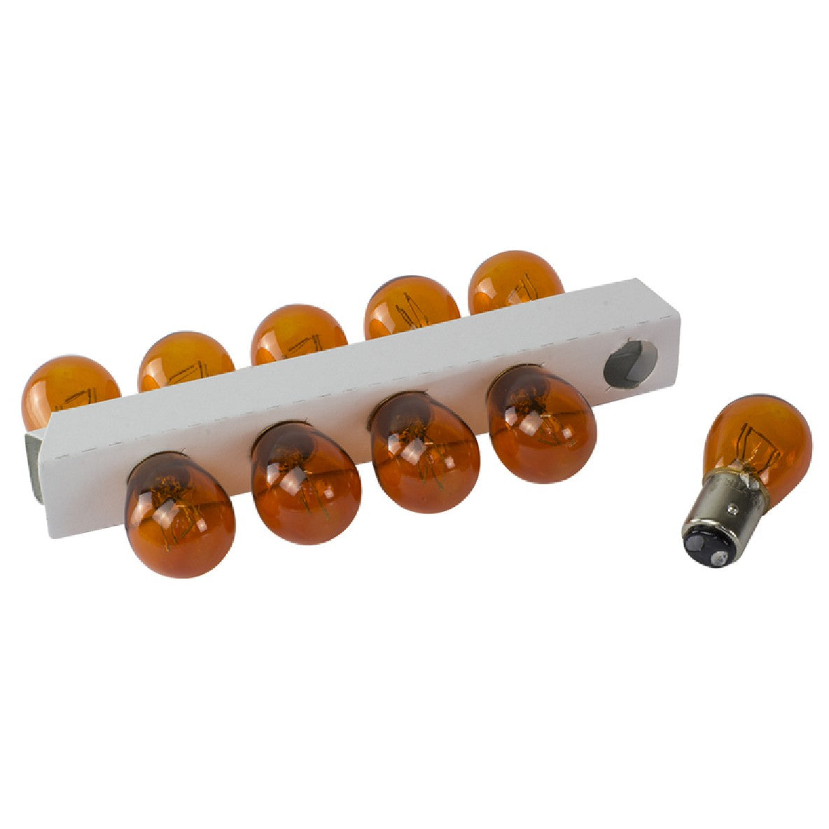10 Lâmpadas Âmbar 12V 21/5W - Teslla - T1034Ab - (2)
