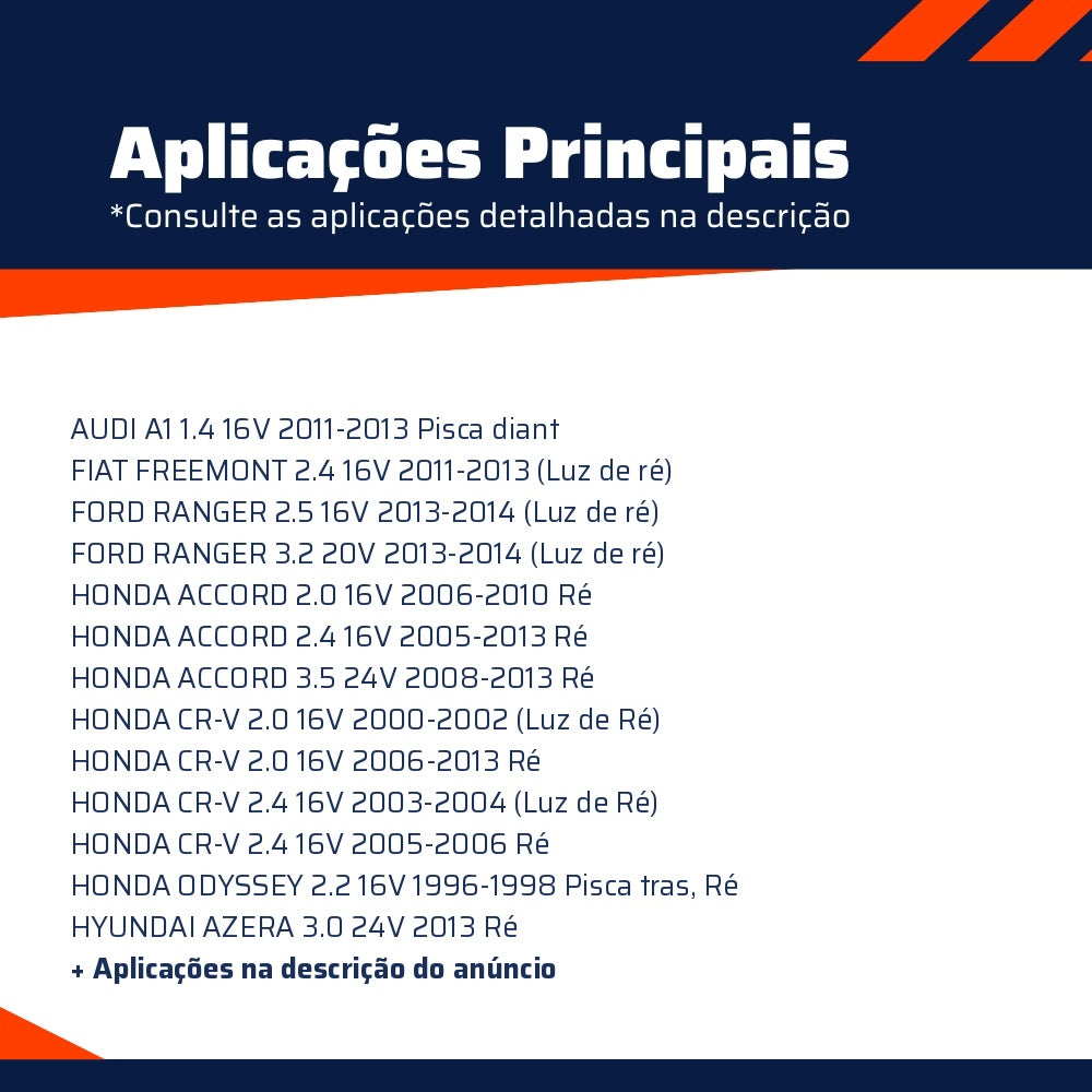 10 Lâmpadas Âmbar 12V 2021W - Teslla - T6941Ab - (6)