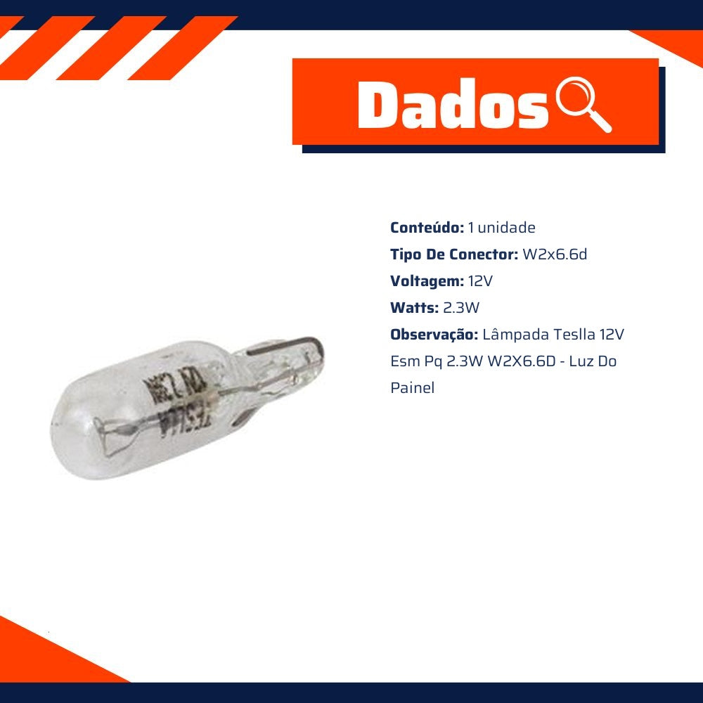 10 Lâmpadas 12V 2,3W - Teslla - T2723 - (5)