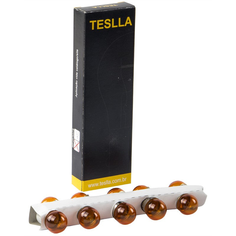10 Lâmpadas Âmbar 12V 10W - Teslla - T6710Ab - (12)