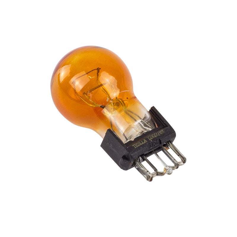 Lâmpada Âmbar 12V 27/8W - Teslla - T3157Ab - (2)