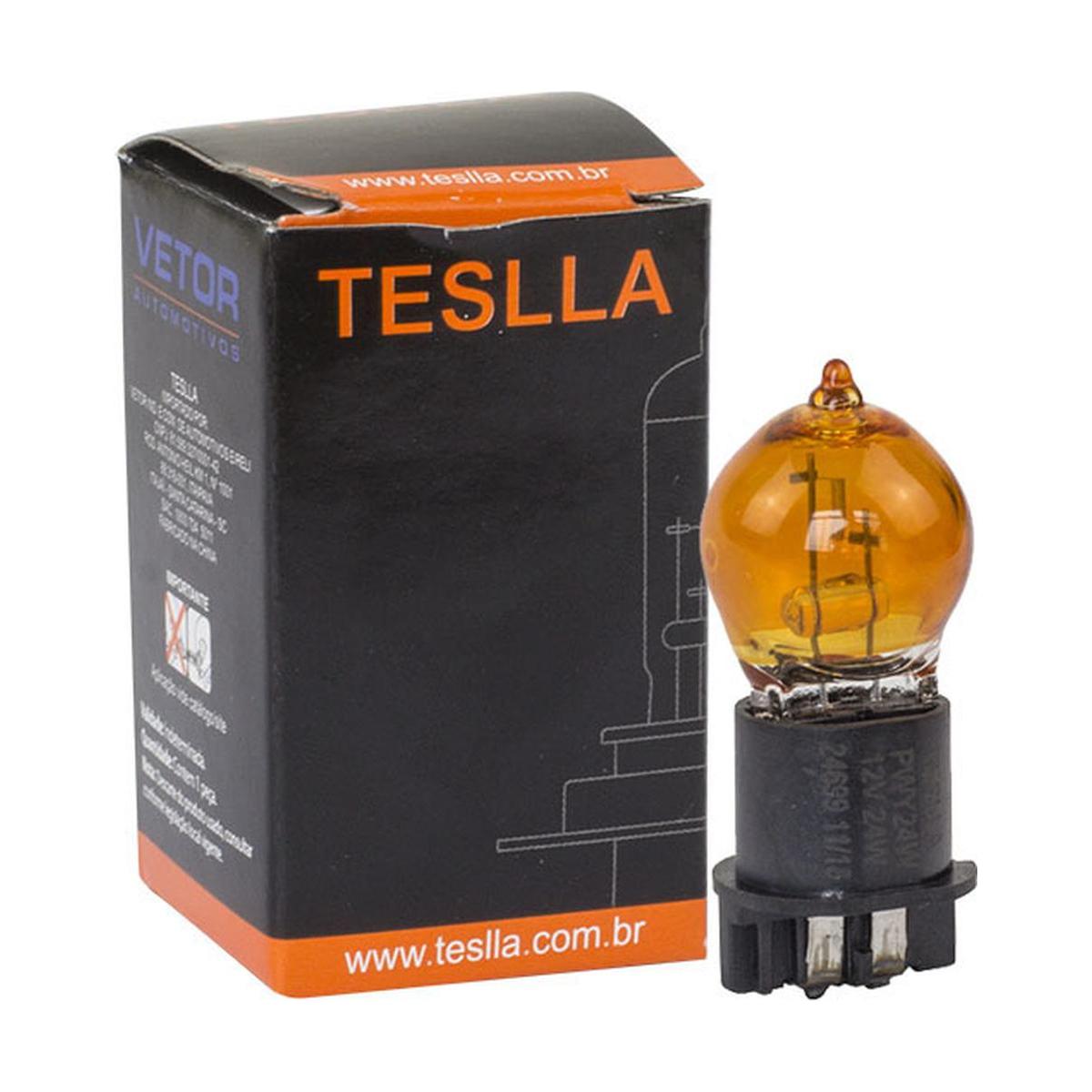 Lâmpada Âmbar 12V 24W - Teslla - T1217A - (1)