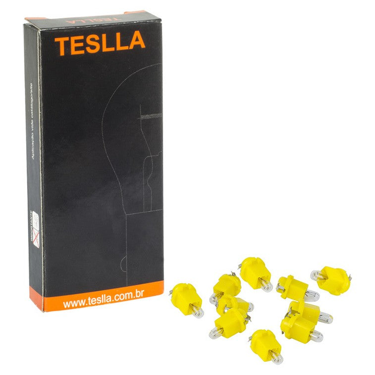10 Lâmpadas Amarela 24V 1,2W - Teslla - T2742Mf - (1)
