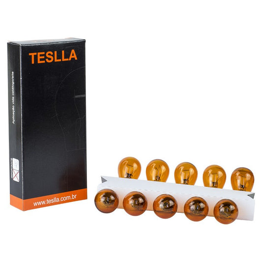 10 Lâmpadas Âmbar 24V 5W - Teslla - T1034Vab - (1)