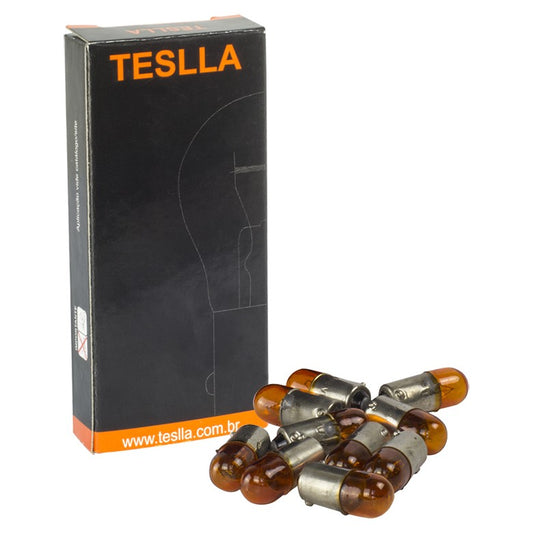 10 Lâmpadas Âmbar 24V 4W - Teslla - T69Vab - (1)