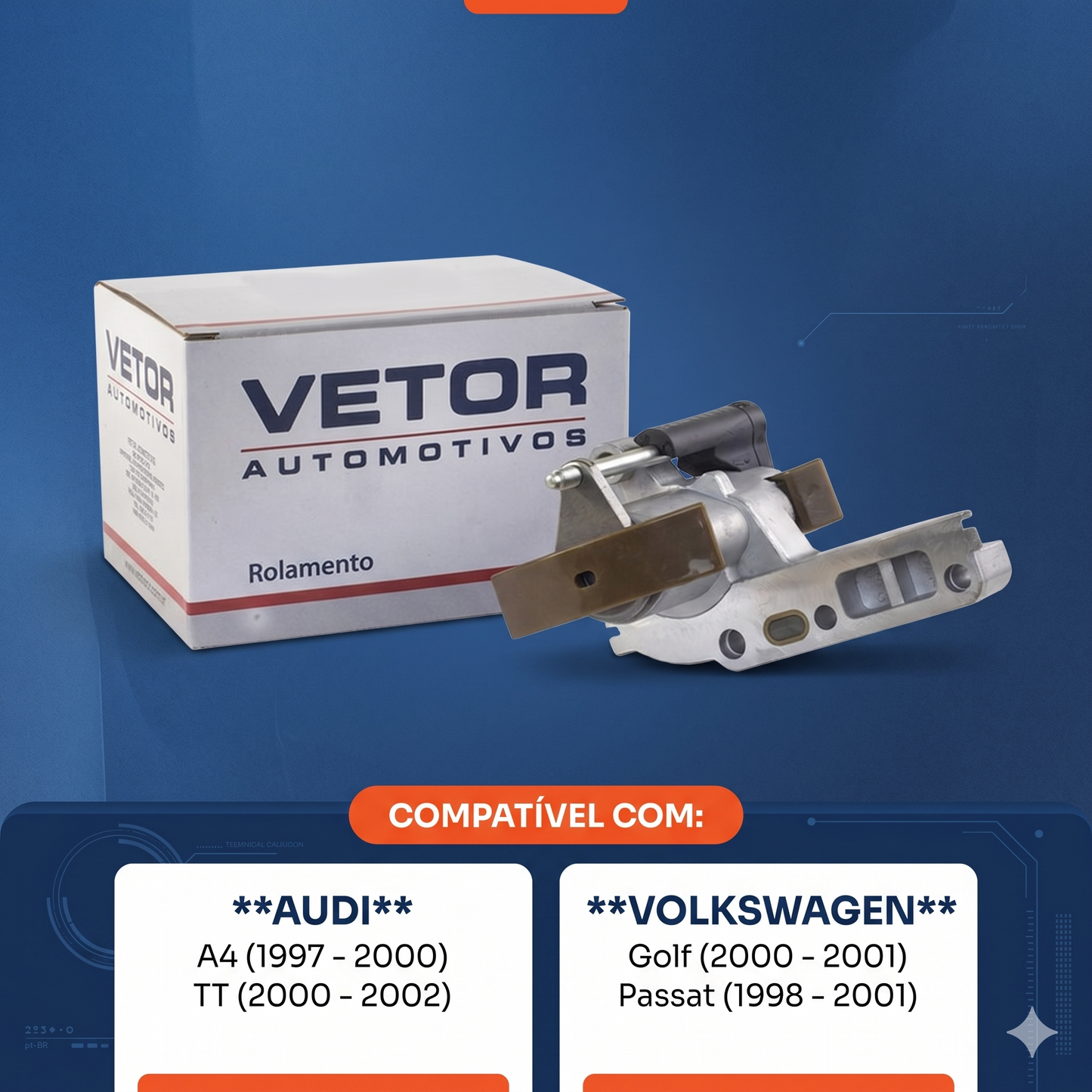 Rolamento Tensor da Correia - Vetor - Vt8413 - (2)