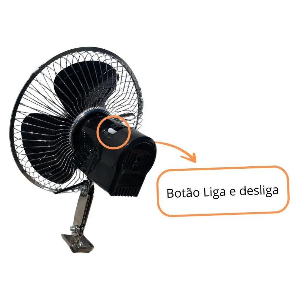 Ventilador Automotivo 6" 12V - Lythium - Ly1208 - (5)
