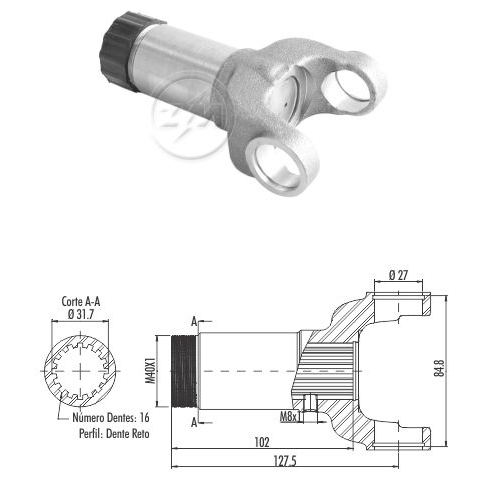Luva do Cardan - ZM - 135.001.01 - (1)