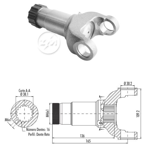 Luva do Cardan - ZM - 135.001.05 - (1)