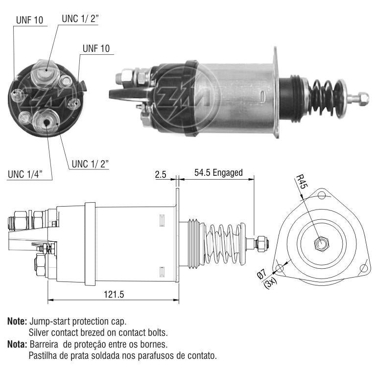 Relê Auxiliar de Partida - ZM - 1-362 - (1)