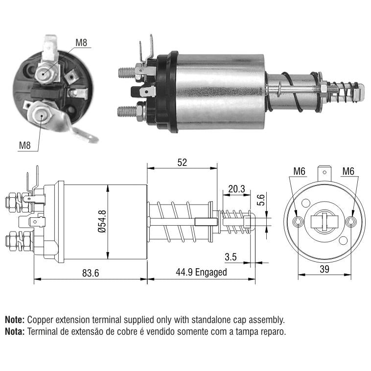 Relê Auxiliar de Partida - ZM - 1-613 - (1)