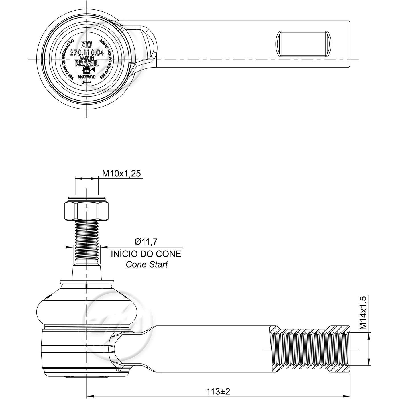 Terminal de Direção - ZM - 270.110.04 - (5)