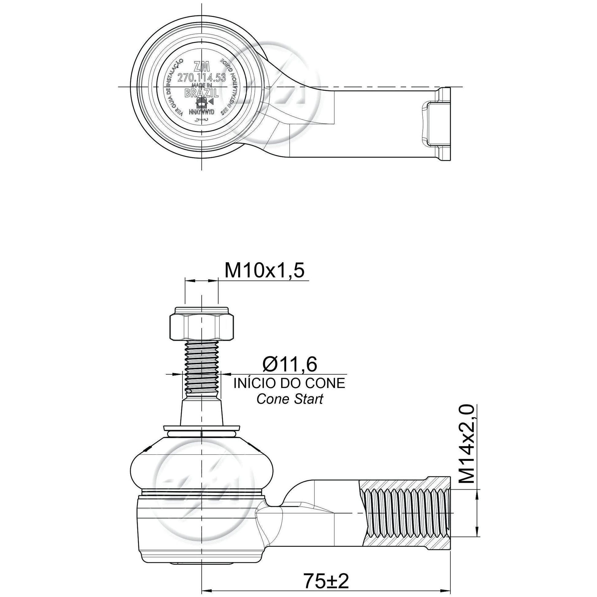 Terminal de Direção - ZM - 270.114.53 - (3)