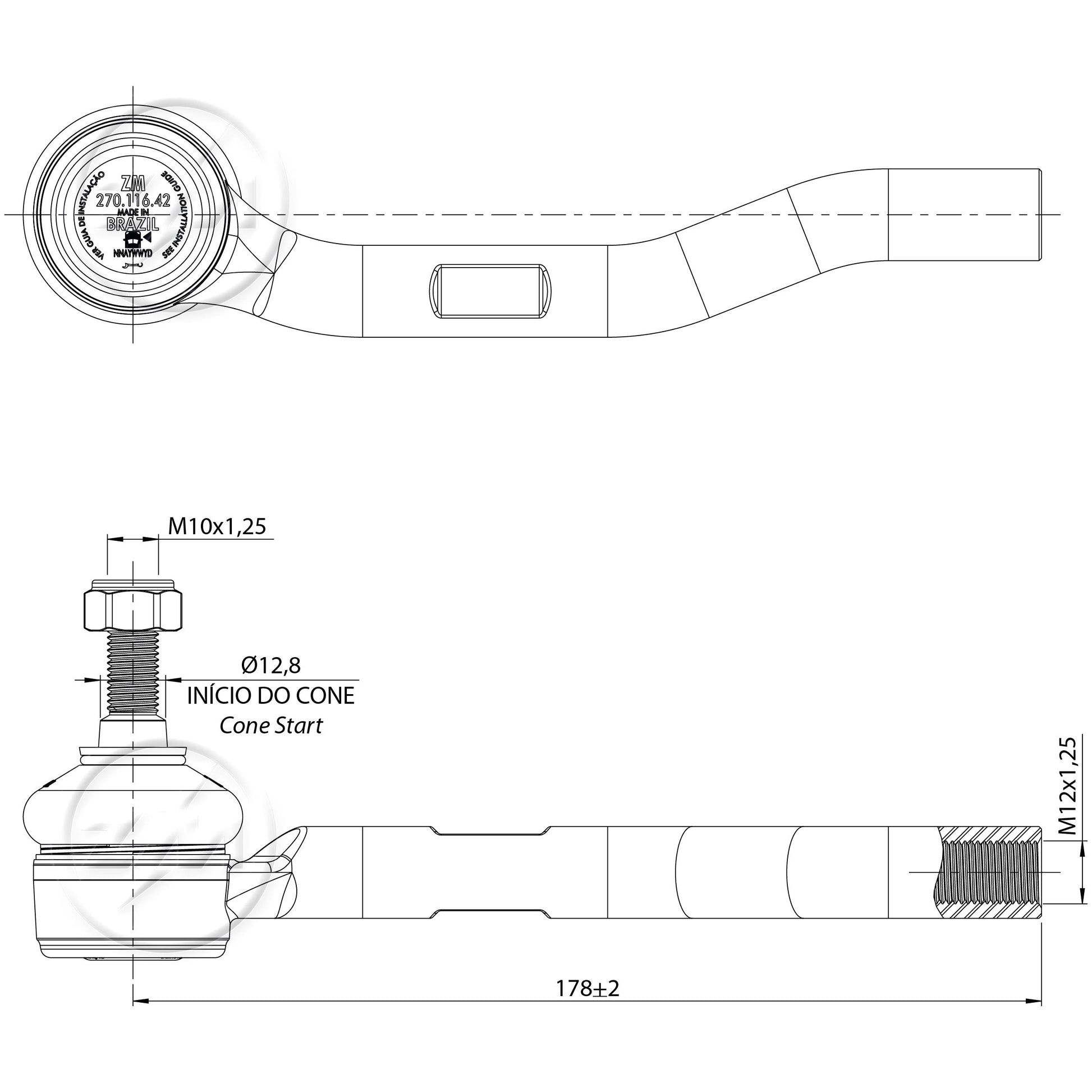 Terminal de Direção - ZM - 270.116.42 - (2)