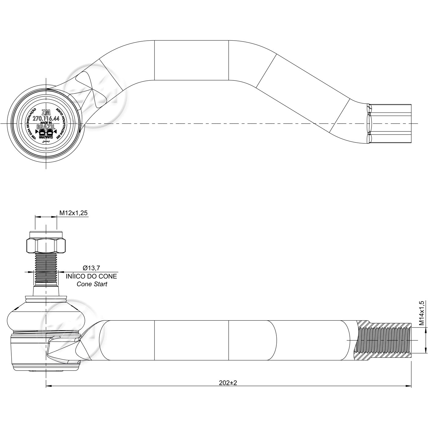 Terminal de Direção - ZM - 270.116.44 - (5)