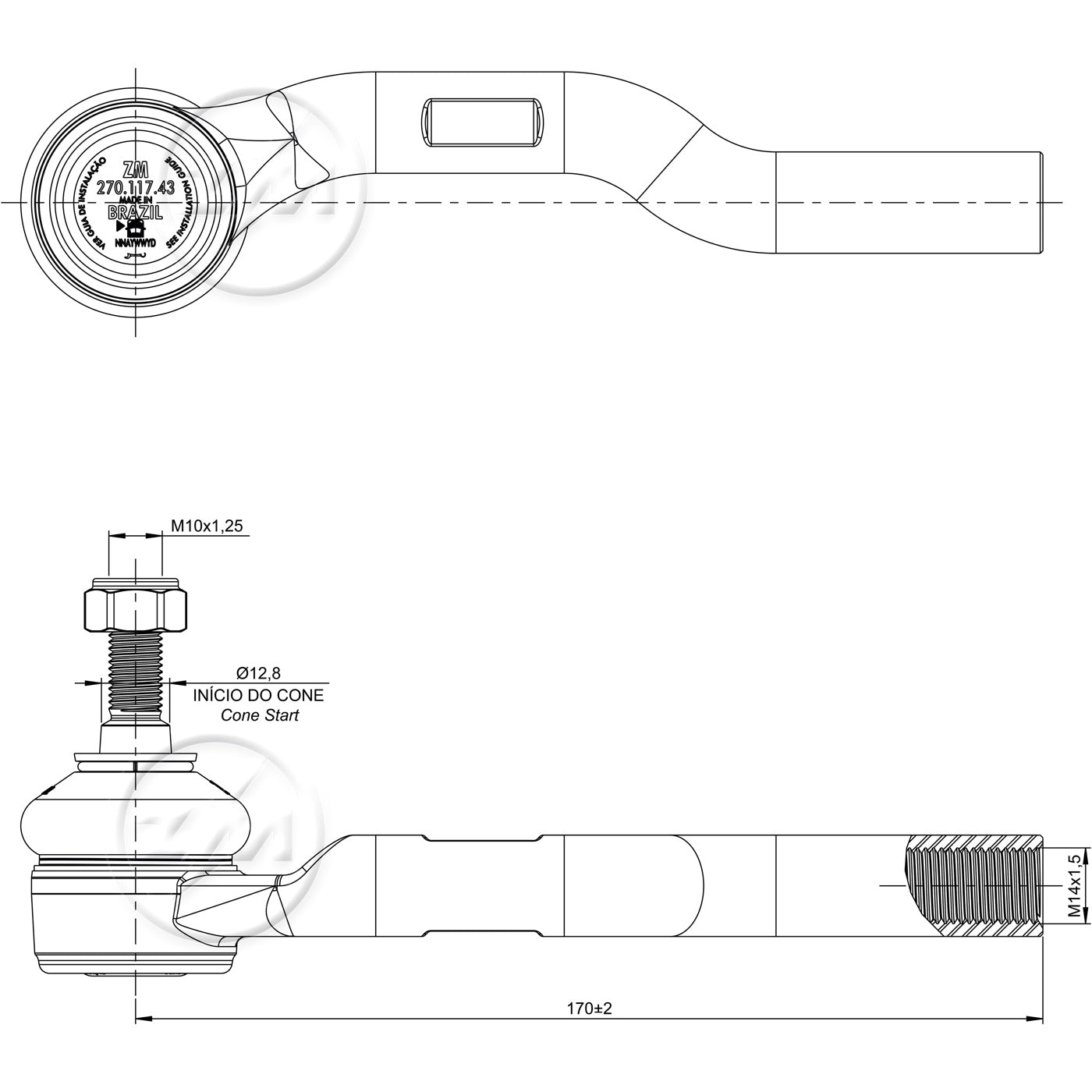 Terminal de Direção - ZM - 270.117.43 - (5)