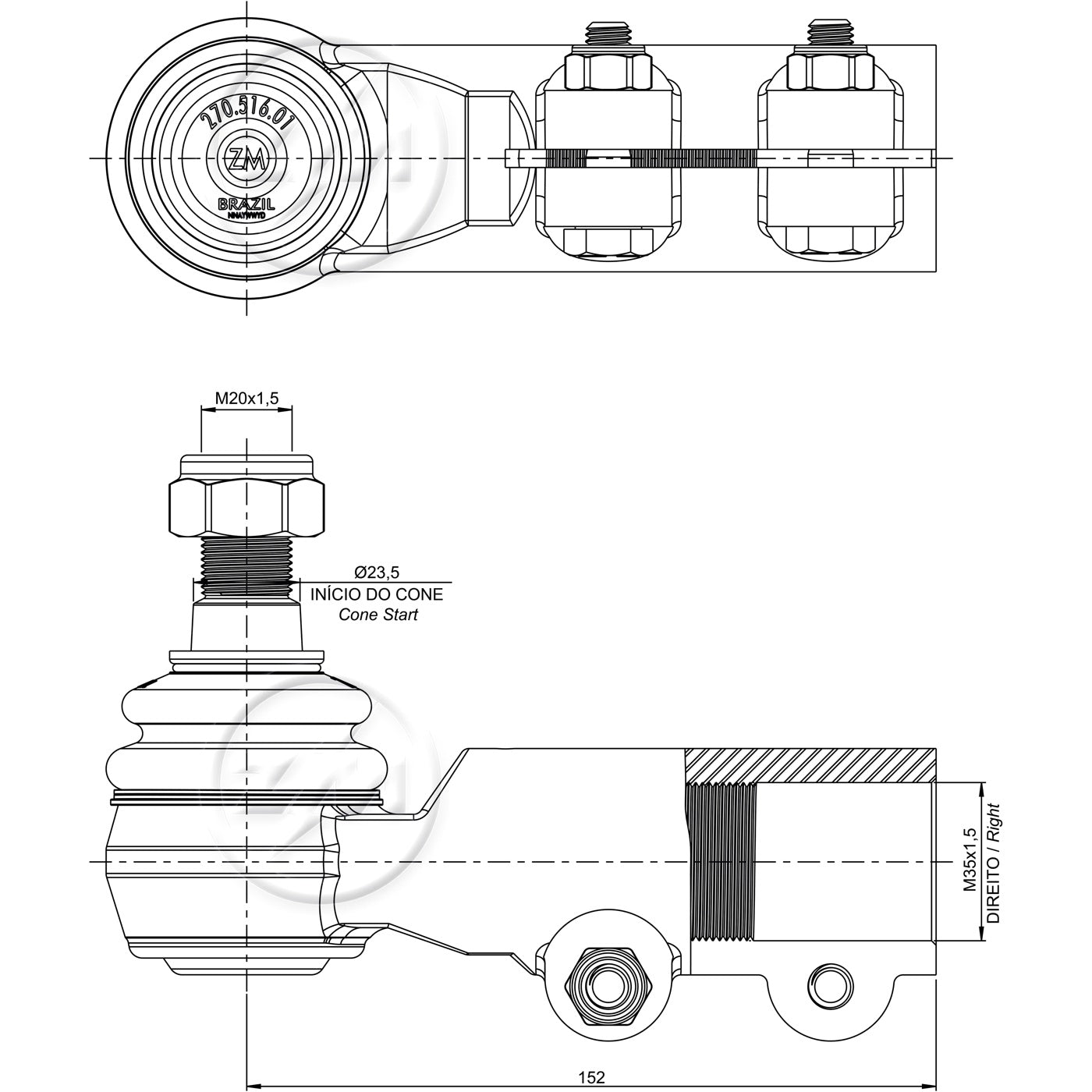 Terminal de Direção - ZM - 270.516.01 - (4)