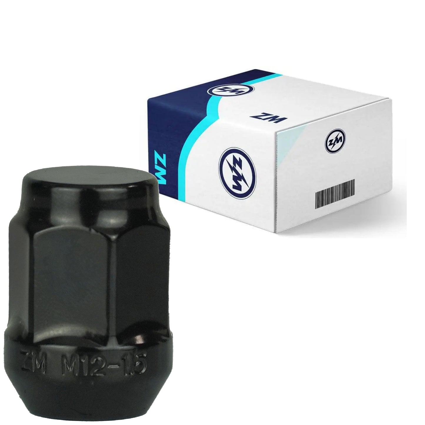 Kit 100 Porca da Roda M12-1,5 x CH19 x H31 - ZM - 29.012.30 - (1)