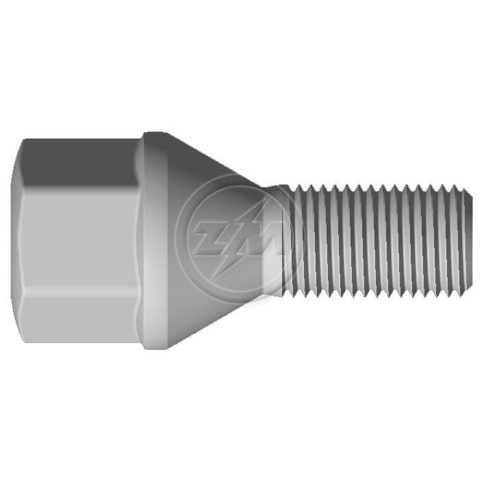 Kit 50 Parafuso de Roda M12-1.25 x 22/48,5 x CH19 - ZM - 3001268 - (1)