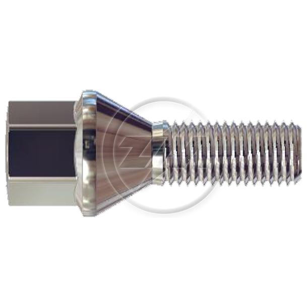 Kit 50 Parafuso de Roda M12-1,5 x 27/53,5 x CH17 - ZM - 3041253 - (1)