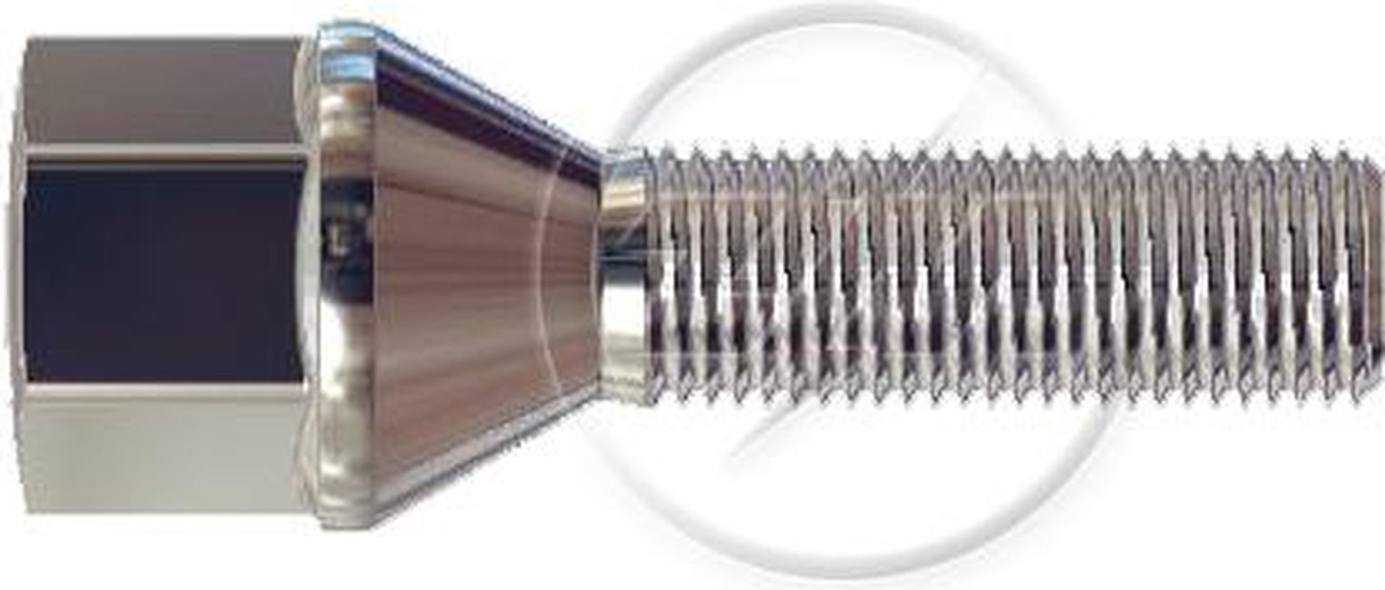 Kit 50 Parafuso de Roda M12-1,25 x 35/61,5 x CH19 - ZM - 3041272 - (1)