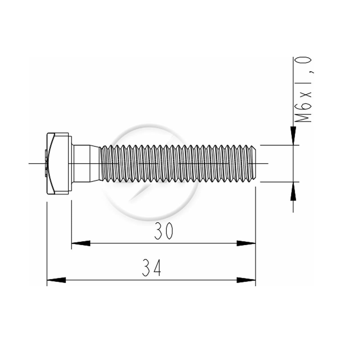 Kit 250 Parafuso Terminal Bateria M6-1,0x30/34 CH10 - ZM - 3200699 - (2)