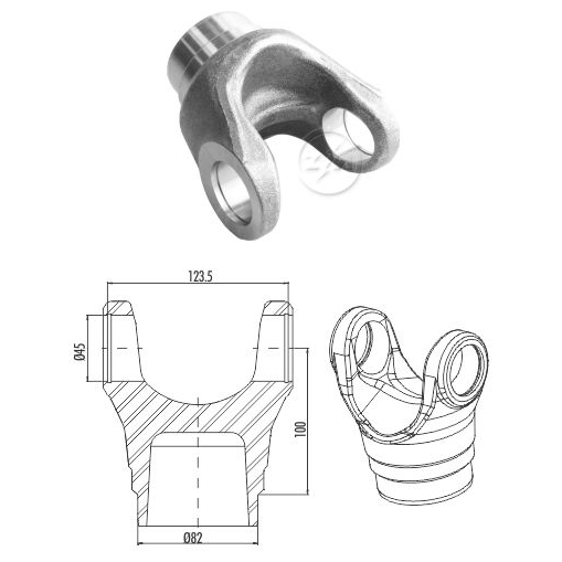 Garfo do Cardan - ZM - 335.001.07 - (1)