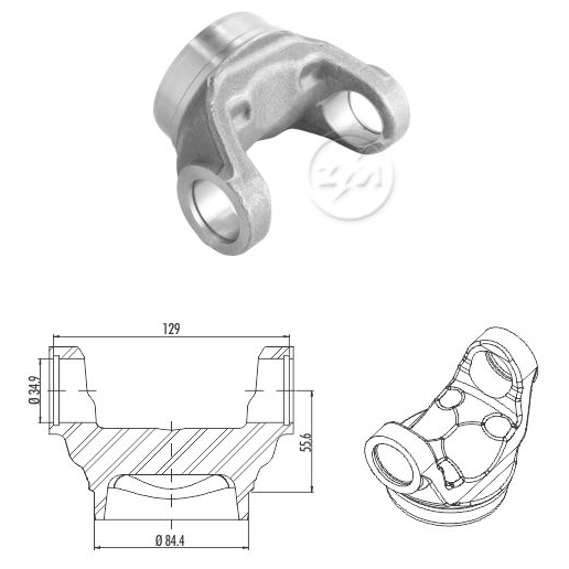 Garfo do Cardan - ZM - 335.001.16 - (1)