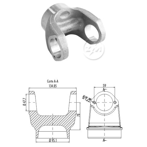 Garfo do Cardan - ZM - 335.006.00 - (1)