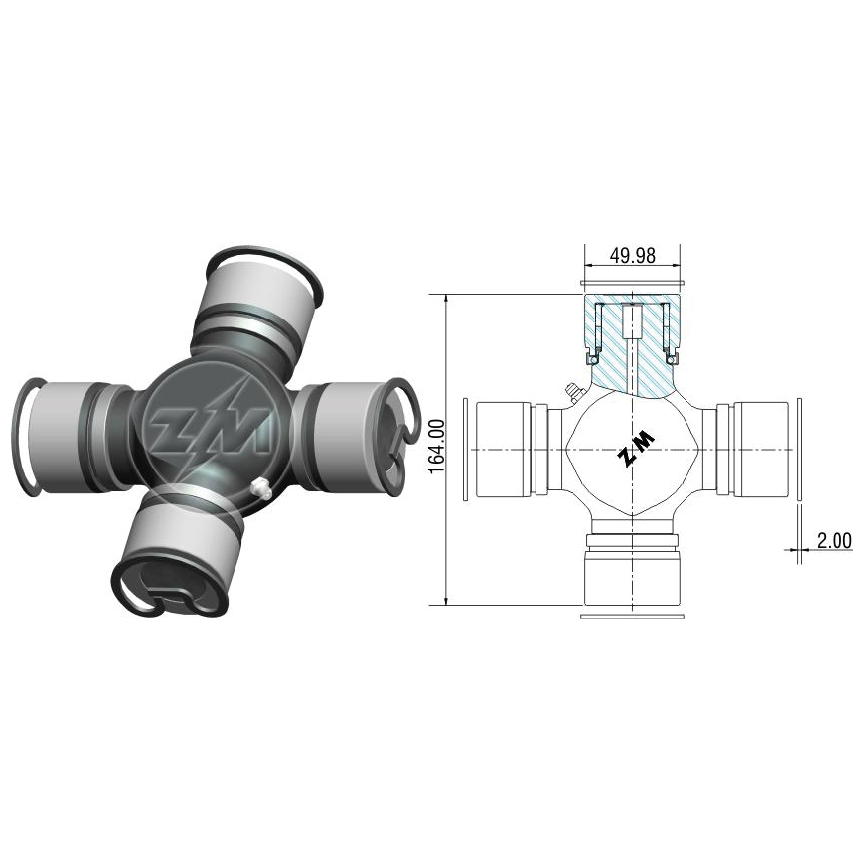 Cruzeta do Cardan - ZM - 35.001.15 - (1)