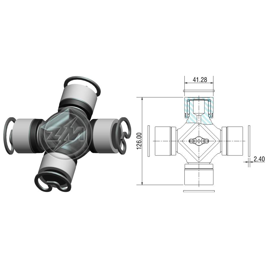 Cruzeta do Cardan - ZM - 35.001.18 - (1)