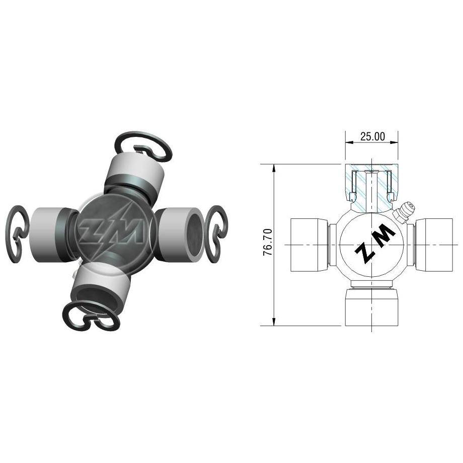 Cruzeta do Cardan - ZM - 35.001.28 - (1)