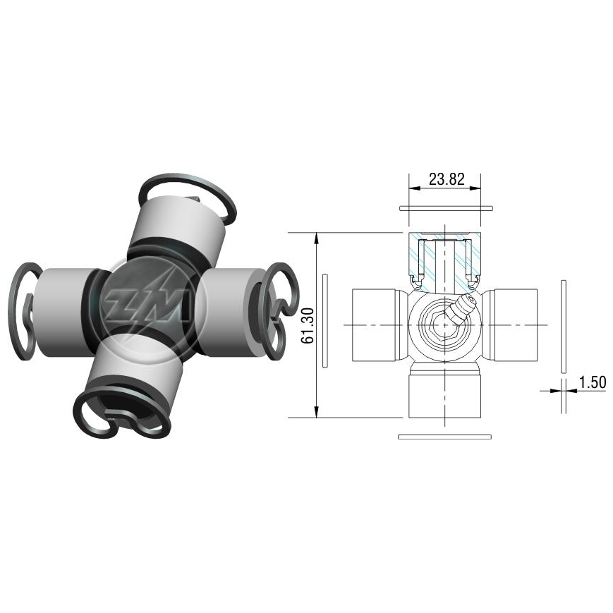 Cruzeta do Cardan - ZM - 35.001.31 - (1)