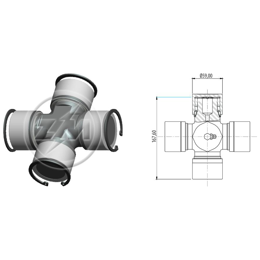Cruzeta do Cardan - ZM - 35.001.54 - (1)