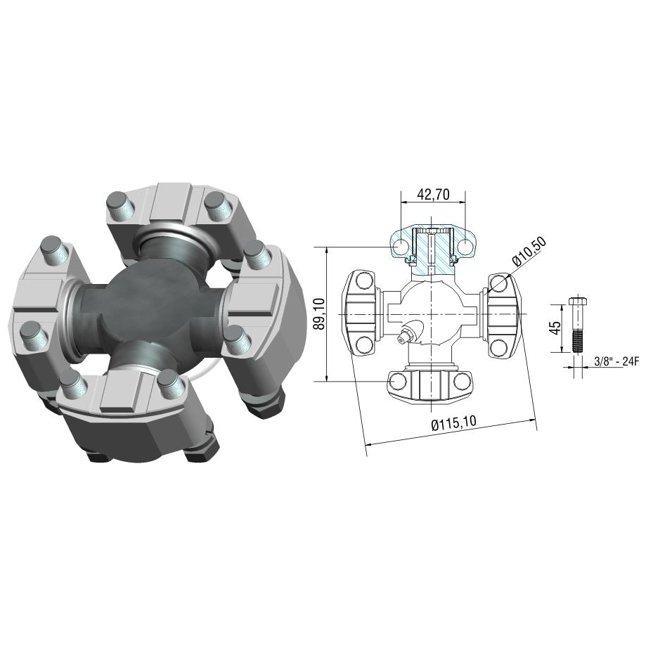 Cruzeta do Cardan - ZM - 35.005.03 - (1)