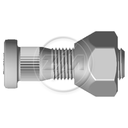 Kit 50 Parafuso Roda M12-1,25x39/44xCH21xH16 - ZM - 4001205 - (1)