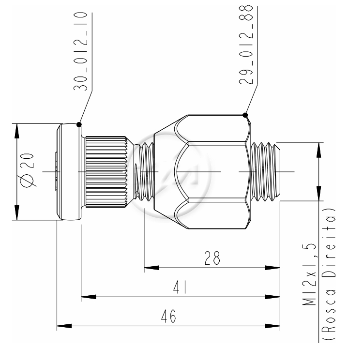Kit 50 Parafuso Roda M12-1,5x41/46xCH21xH20 - ZM - 40.012.60 - (2)
