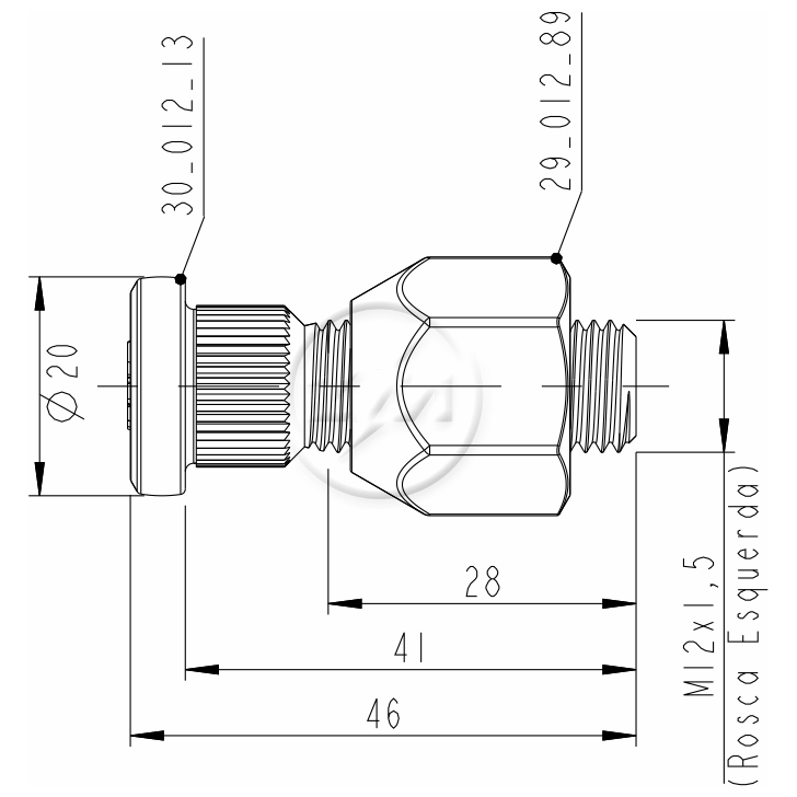 Kit 50 Parafuso Roda M12-1,5x41/46xCH21xH20 - ZM - 40.012.63 - (2)