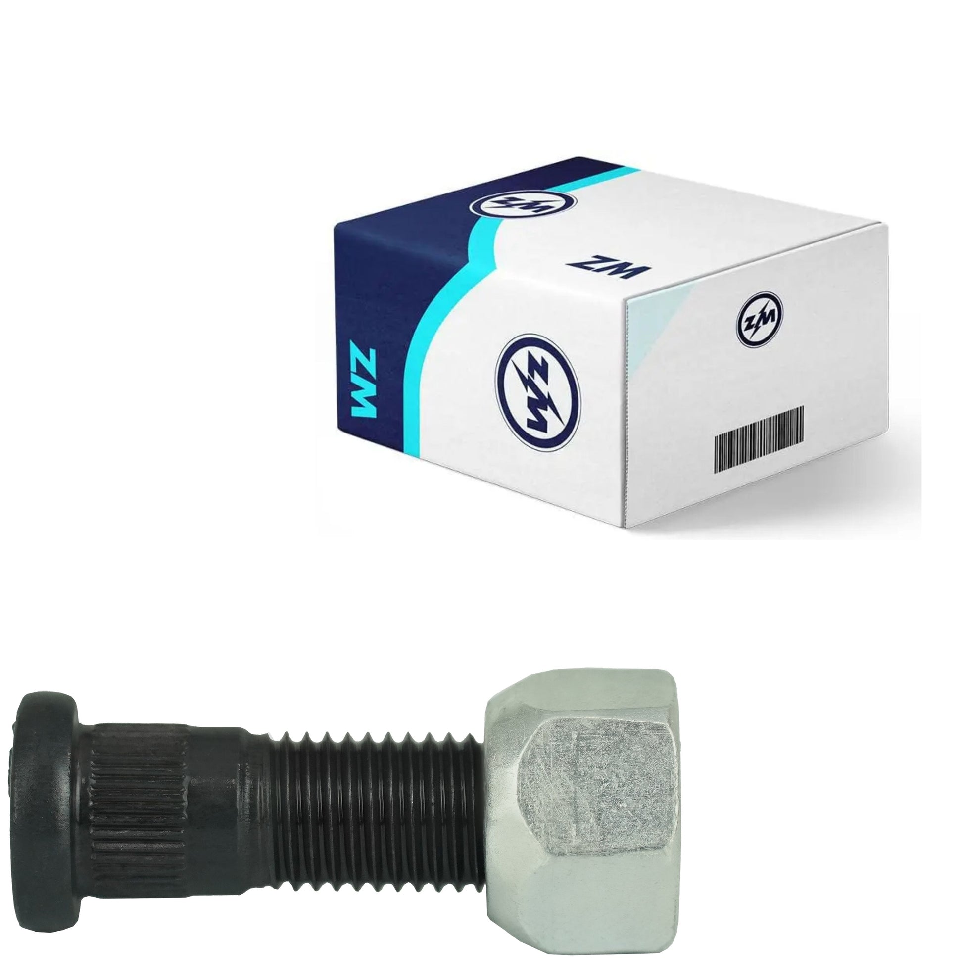 Kit 50 Parafuso Roda M12-1,5x40,5/45xCH19xH14 - ZM - 4001266 - (1)