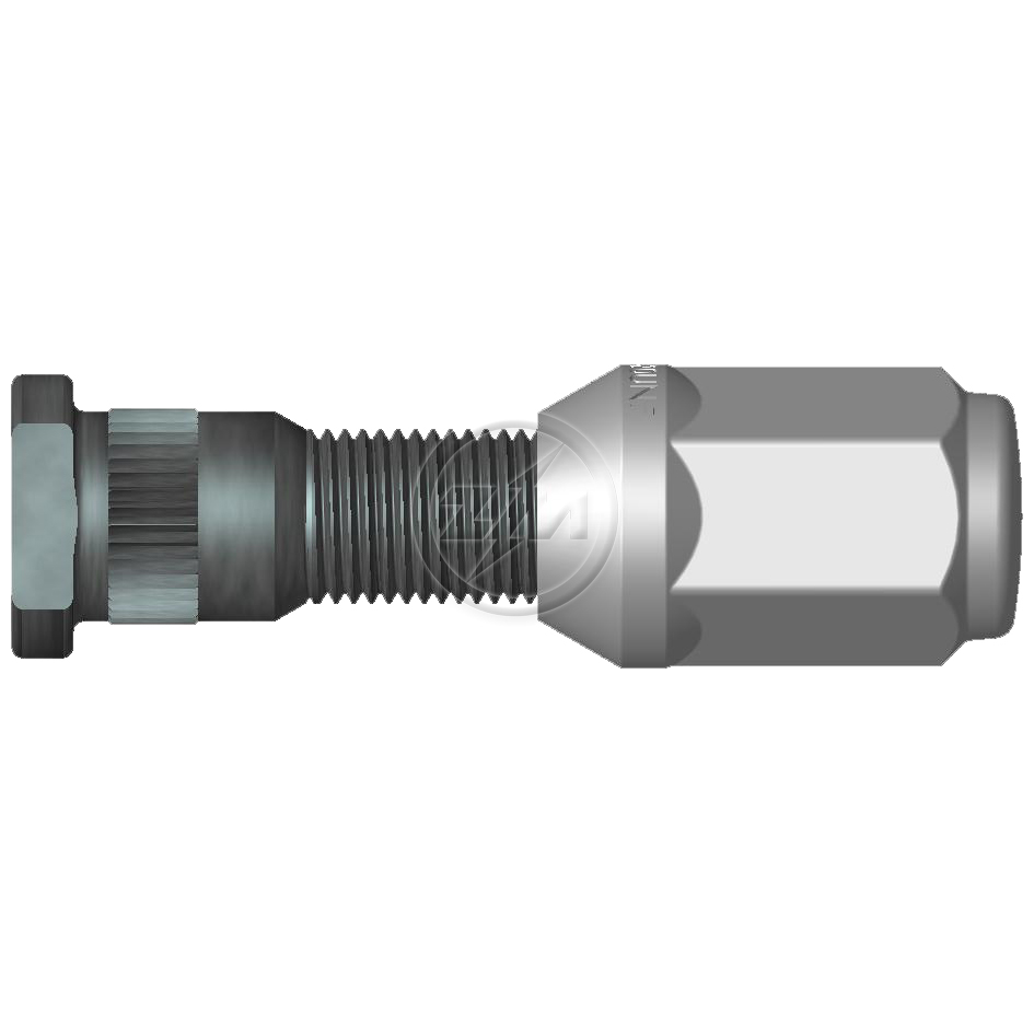 Kit 50 Parafuso Roda 1/2"x57,2/61,6xCH13/16" - ZM - 4010264 - (1)