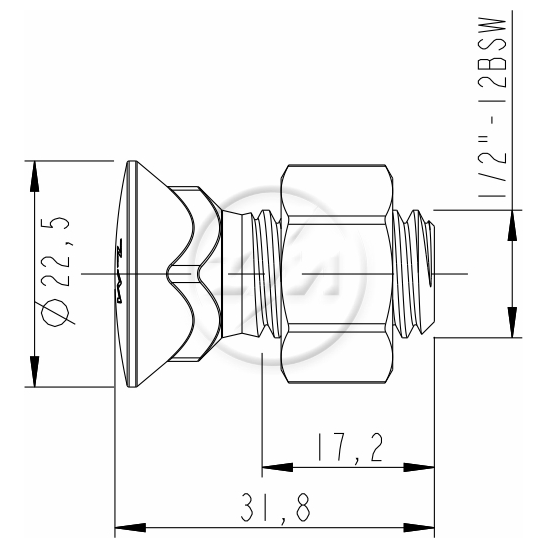 Kit 50 Parafuso para Arados 1/2"-12BSWx1,1/4" - ZM - 4012061 - (2)