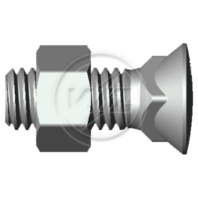 Kit 50 Parafuso para Arados 1/2"-12BSWx1,1/2" - ZM - 4012062 - (5)