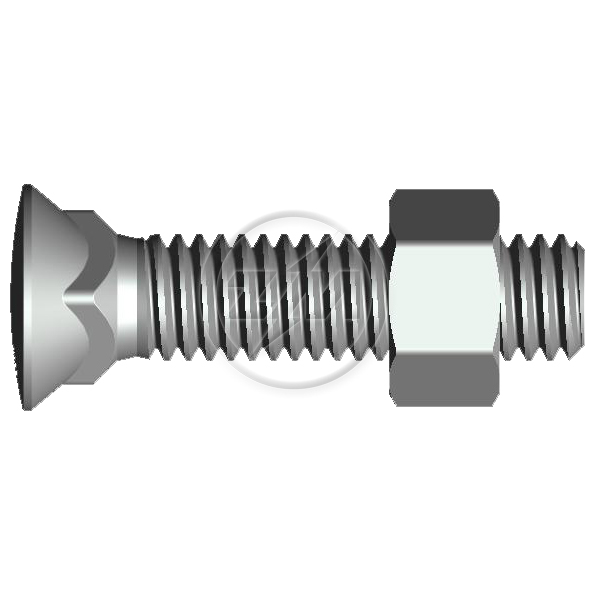 Kit 50 Parafuso para Arados 1/2"-12BSWx2.1/4" - ZM - 4012065 - (1)
