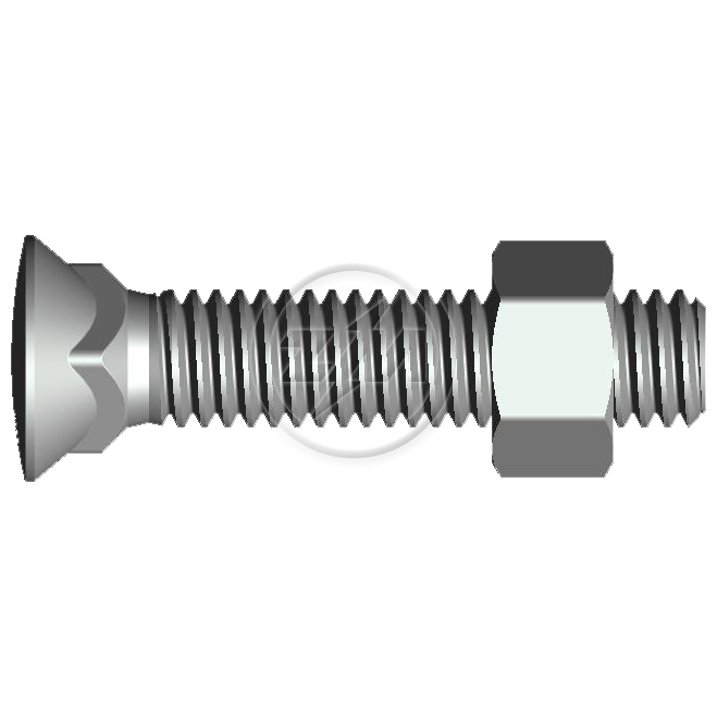 Kit 50 Parafuso para Arados 1/2"-12BSWx2.1/2" - ZM - 4012066 - (1)