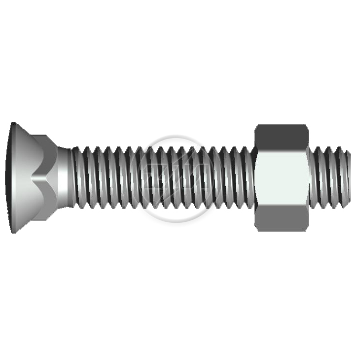 Kit 50 Parafuso para Arados 1/2"-12BSWx2.3/4" - ZM - 4012067 - (1)