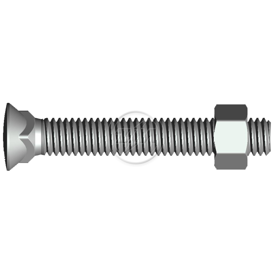 Kit 50 Parafuso para Arados 1/2"-12BSWx3.1/2" - ZM - 4012069 - (1)