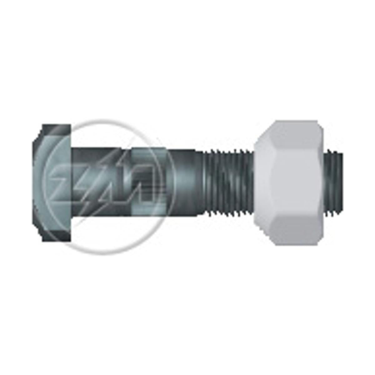Kit 30 Parafuso Roda 5/8"x66/75xH17 Esquerdo - ZM - 4050806 - (1)